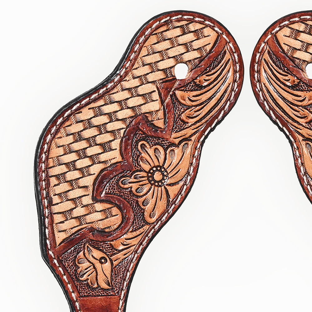 Bar H Equine Western Leather Spurs Straps for Adults Men Womens Spur Straps