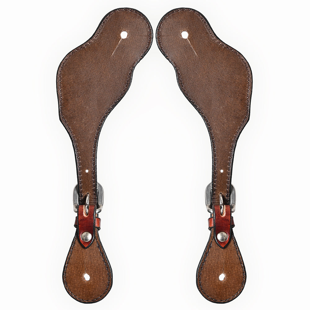 Bar H Equine Western Leather Spurs Straps for Adults Men Womens Spur Straps