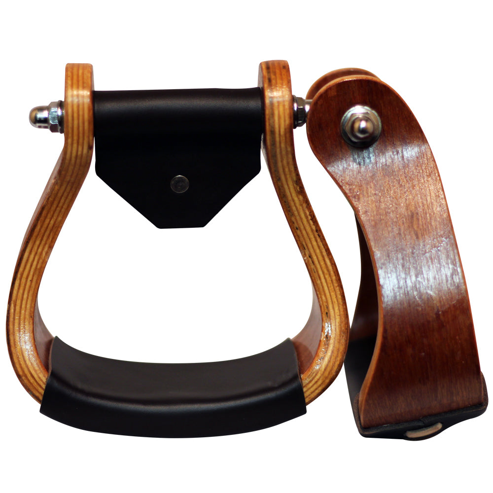 Saddle Curved Wooden Stirrups