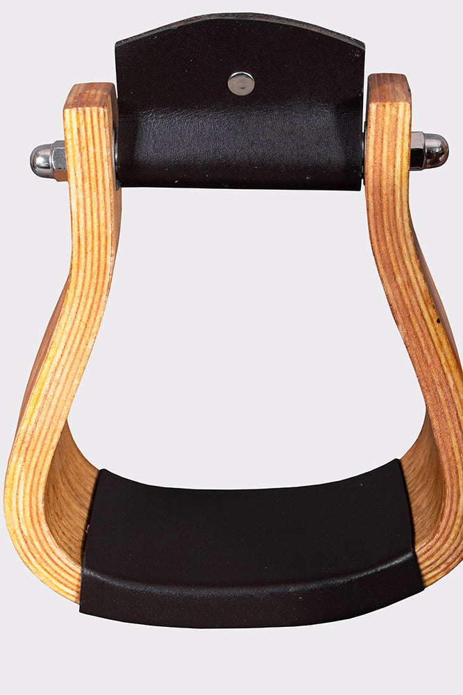 Wood Stirrups w/ Leather Bottom