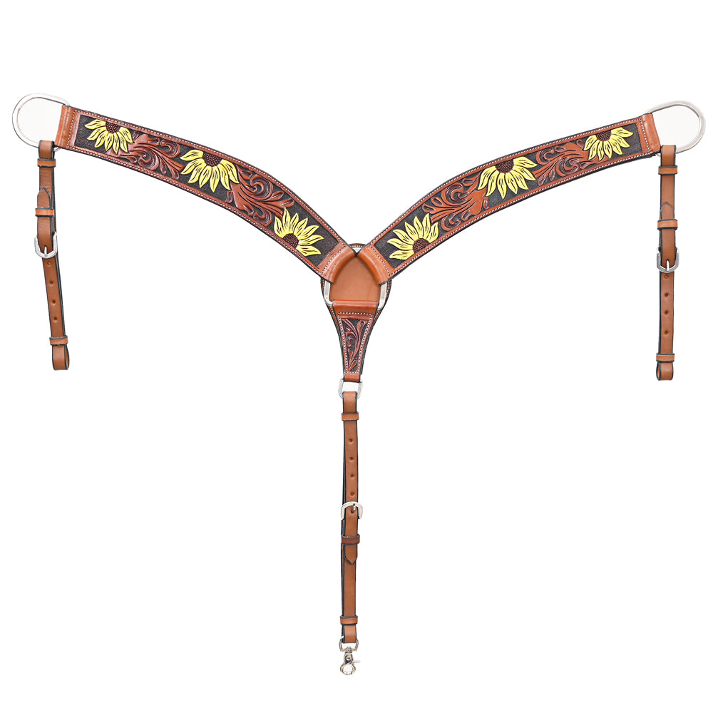 Western leather Breast Collar