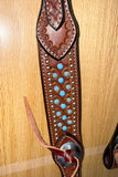 Bar H Equine Western Horse Genuine Leather One Ear Headstall Brown