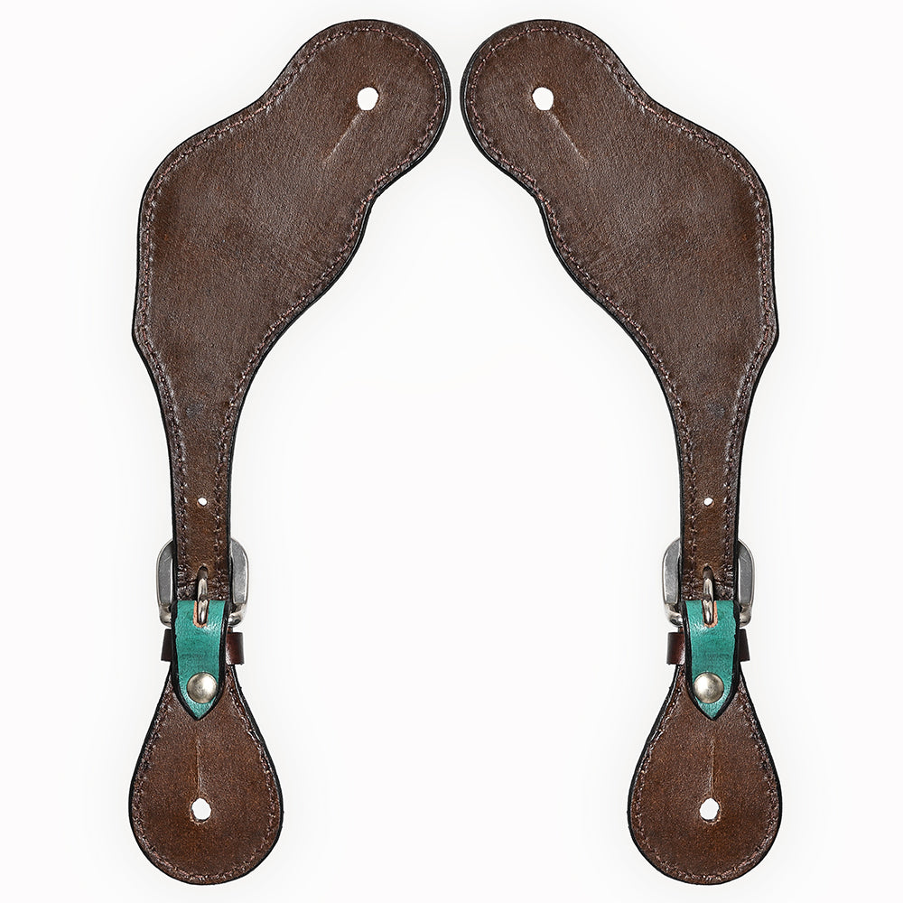 Bar H Equine Western Leather Spurs Straps for Adults Men Womens Spur Straps