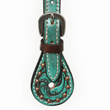 Bar H Equine Western Leather Spurs Straps for Adults Men Womens Spur Straps