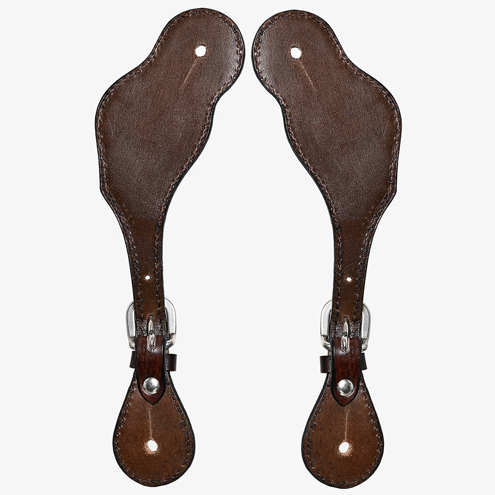 Bar H Equine Western Leather Spurs Straps for Adults Men Womens Spur Straps