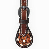 Bar H Equine Western Leather Spurs Straps for Adults Men Womens Spur Straps