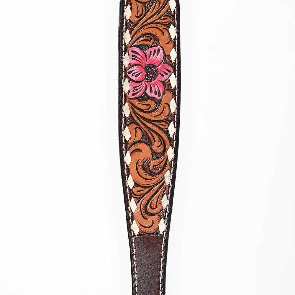 Bar H Equine American Leather Horse Saddle Tack One Ear Headstall Breast Collar Browband Wither Strap Tropical Chaya
