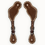 Bar H Equine Western Leather Spurs Straps for Adults Men Womens Spur Straps