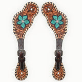 Bar H Equine Western Leather Spurs Straps for Adults Men Womens Spur Straps