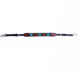 Bar H Equine American Leather Horse Saddle Tack One Ear Headstall Breast Collar Browband Wither Strap Turquoise Bloom BER111