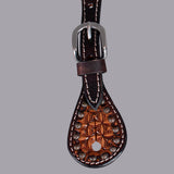Bar H Equine Western Leather Spurs Straps for Adults Men Womens Spur Straps