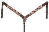 Bar H Equine Horse Leather Lilibeth One Ear Headstall Brown