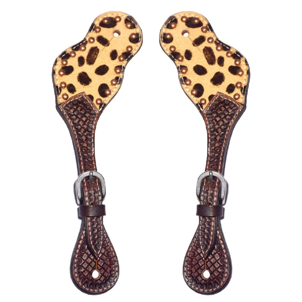 Bar H Equine Western Leather Spurs Straps for Adults Men Womens Spur Straps