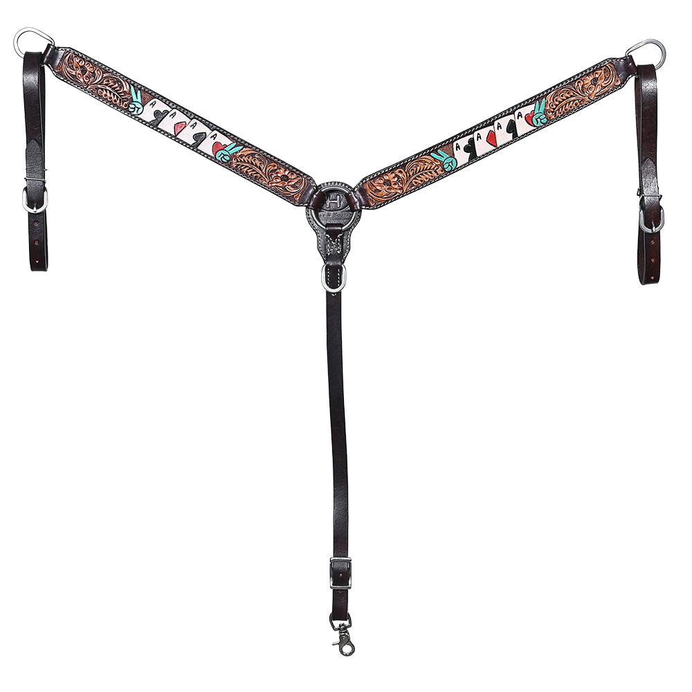 Bar H Equine American Leather Horse Saddle Tack One Ear Headstall Brown