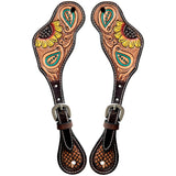 Bar H Equine Western Leather Spurs Straps for Adults Men Womens Spur Straps
