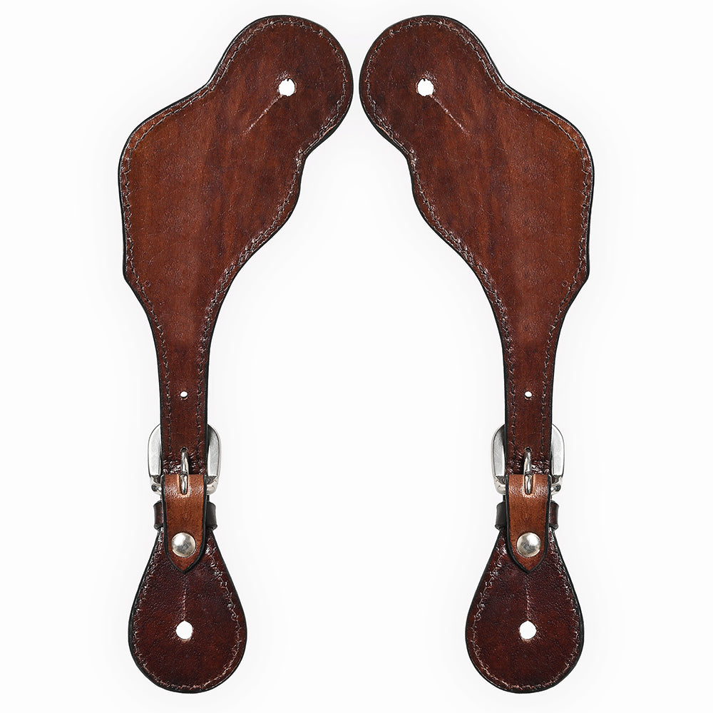 Bar H Equine Western Leather Spurs Straps for Adults Men Womens Spur Straps
