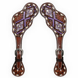 Bar H Equine Western Leather Spurs Straps for Adults Men Womens Spur Straps