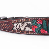 Bar H Equine American Leather Horse Saddle Tack One Ear Headstall | Breast Collar Browband Wither Strap Set for Horses BER170