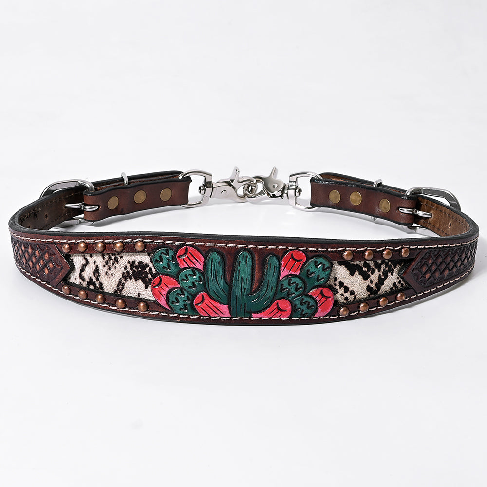 Bar H Equine American Leather Horse Saddle Tack One Ear Headstall | Breast Collar Browband Wither Strap Set for Horses BER170