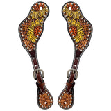 Bar H Equine Western Leather Spurs Straps for Adults Men Womens Spur Straps