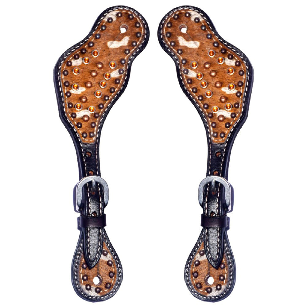 Bar H Equine Western Leather Spurs Straps for Adults Men Womens Spur Straps