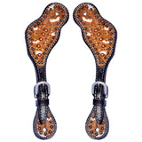 Bar H Equine Western Leather Spurs Straps for Adults Men Womens Spur Straps