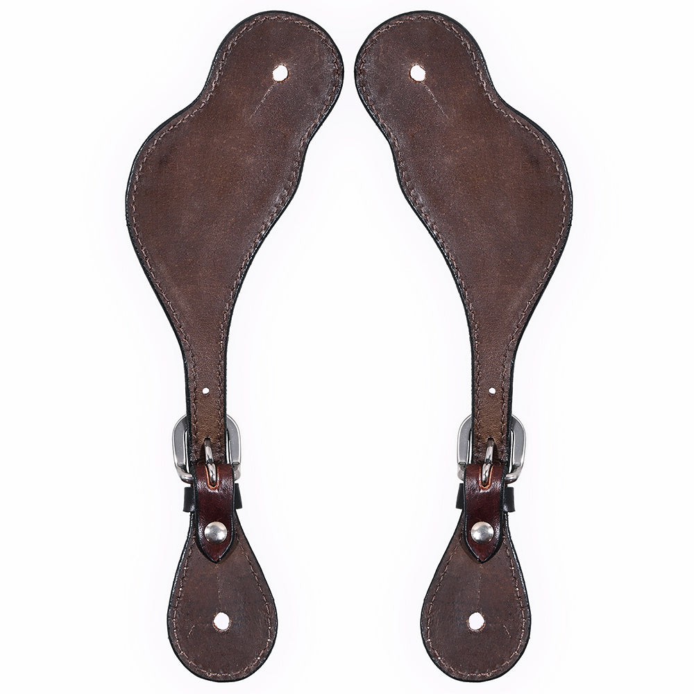 Bar H Equine Western Leather Spurs Straps for Adults Men Womens Spur Straps