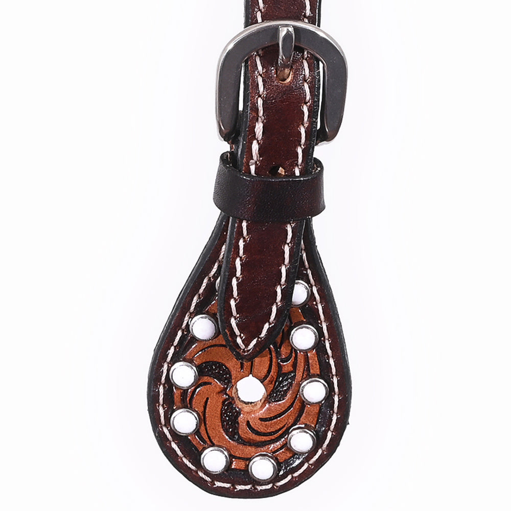 Bar H Equine Western Leather Spurs Straps for Adults Men Womens Spur Straps