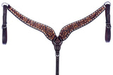 Bar H Equine Genuine Western American Leather Horse Headstall