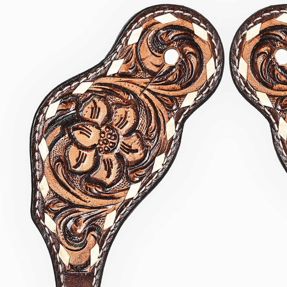 Bar H Equine Western Leather Spurs Straps for Adults Men Womens Spur Straps