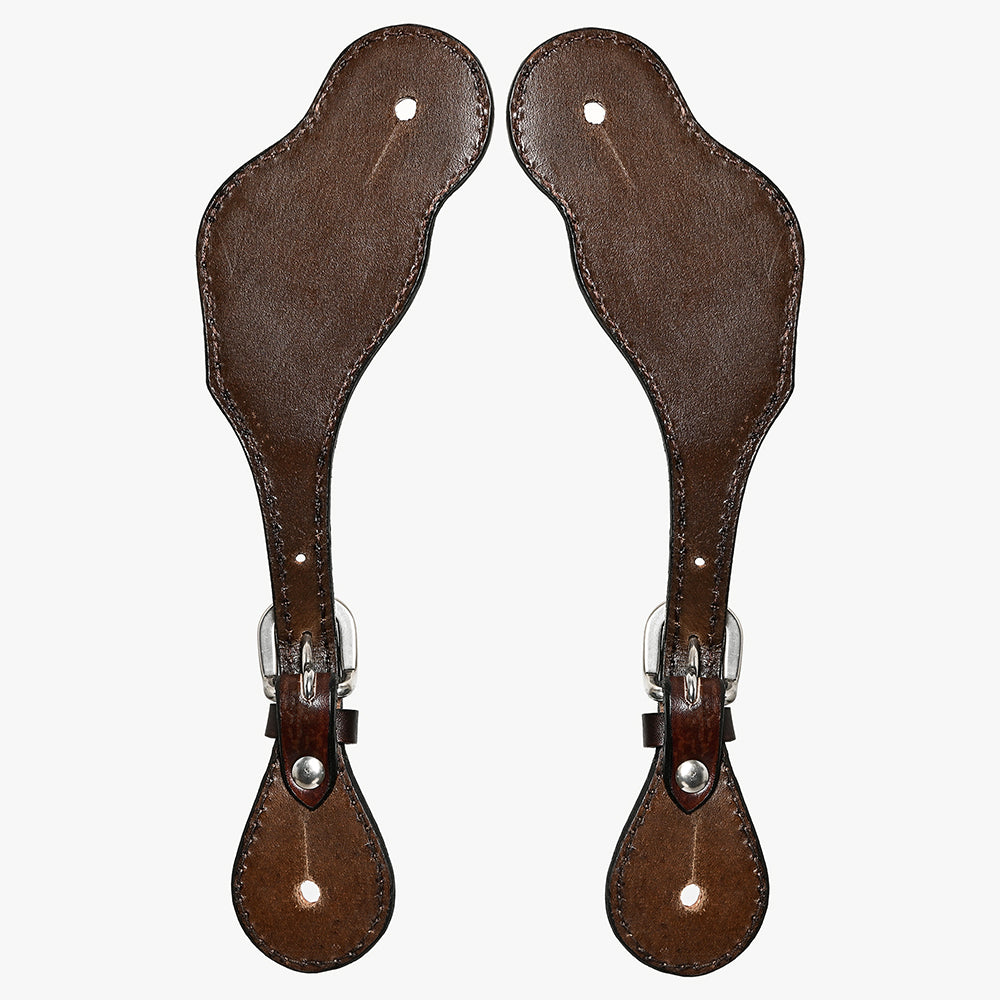 Bar H Equine Western Leather Spurs Straps for Adults Men Womens Spur Straps