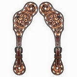 Bar H Equine Western Leather Spurs Straps for Adults Men Womens Spur Straps