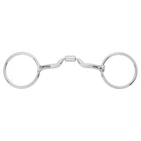 BAR H EQUINE Loose Ring Snaffle with Low Port Comfort Mouthpiece