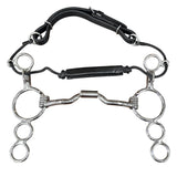 BAR H EQUINE Western Horse Gag Bit Mouthpiece 5.5 Inch Solid Stainless Metal