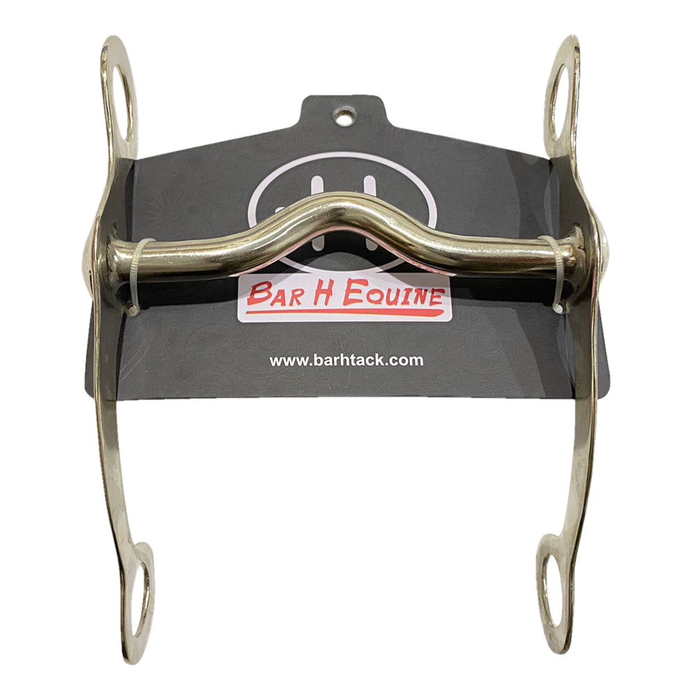 Bar H Equine Western Low Port Curb Bit with Sweet Iron Mouthpiece 5 In | Bits for Horses Horse Walking Chain