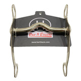 Bar H Equine Western Low Port Curb Bit with Sweet Iron Mouthpiece 5 In | Bits for Horses Horse Walking Chain