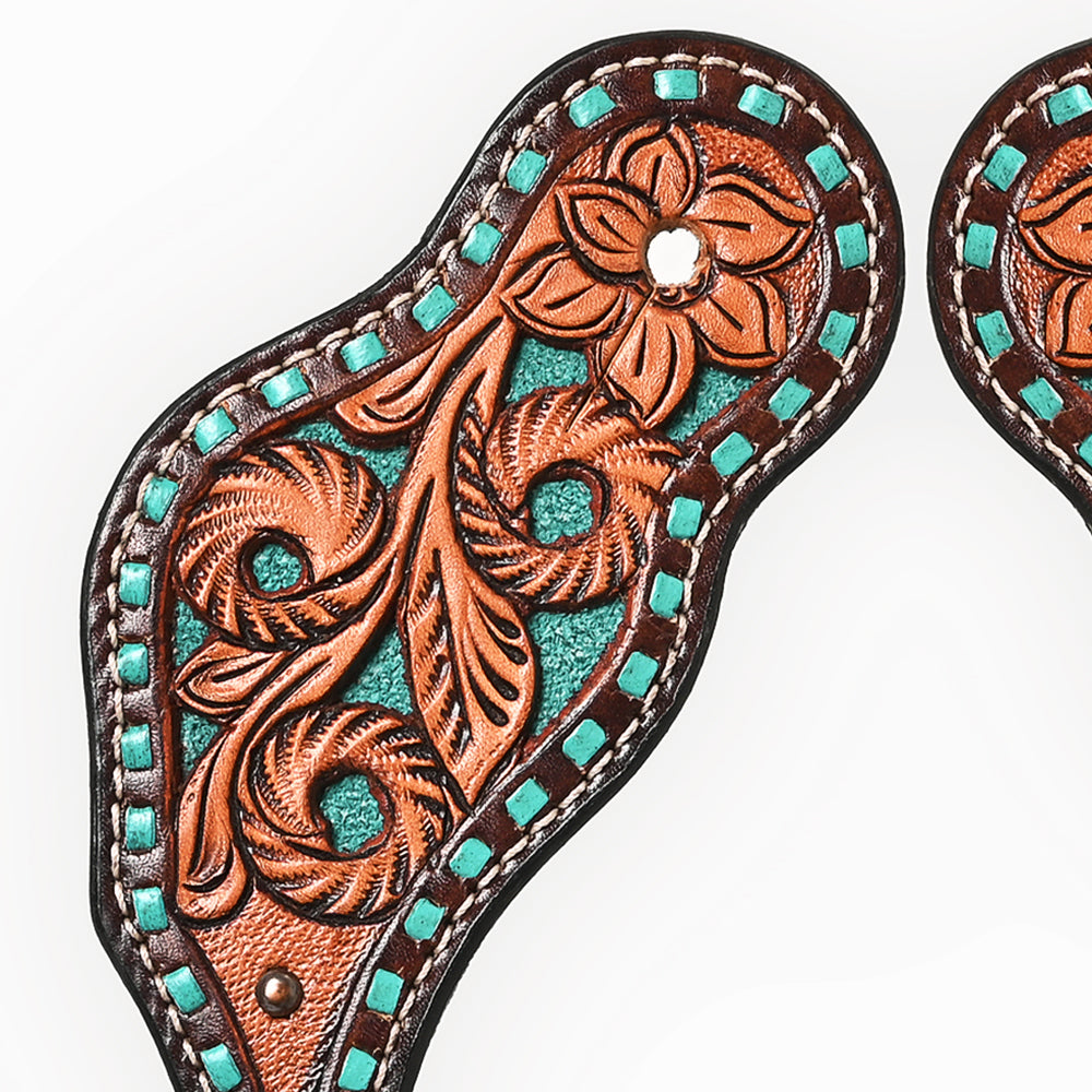 Bar H Equine Western Leather Spurs Straps for Adults Men Womens Spur Straps