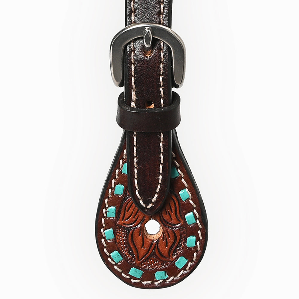 Bar H Equine Western Leather Spurs Straps for Adults Men Womens Spur Straps