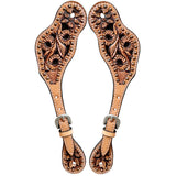 Bar H Equine Western Leather Spurs Straps for Adults Men Womens Spur Straps