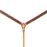 Bar H Equine American Leather Horse Saddle Tack One Ear Headstall | Breast Collar Browband Wither Strap Set BER256