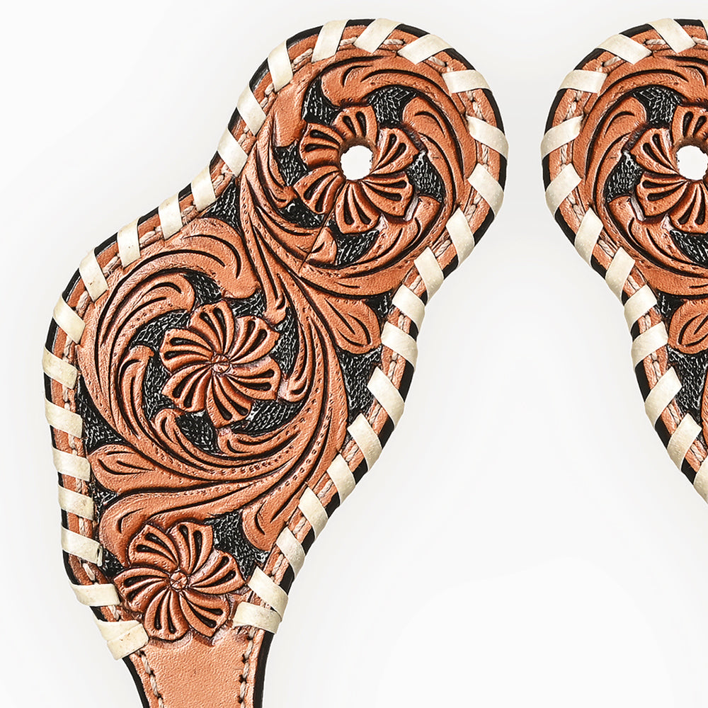 Bar H Equine Western Leather Spurs Straps for Adults Men Womens Spur Straps