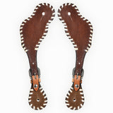 Bar H Equine Western Leather Spurs Straps for Adults Men Womens Spur Straps