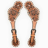 Bar H Equine Western Leather Spurs Straps for Adults Men Womens Spur Straps
