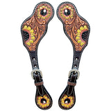 Bar H Equine Western Leather Spurs Straps for Adults Men Womens Spur Straps