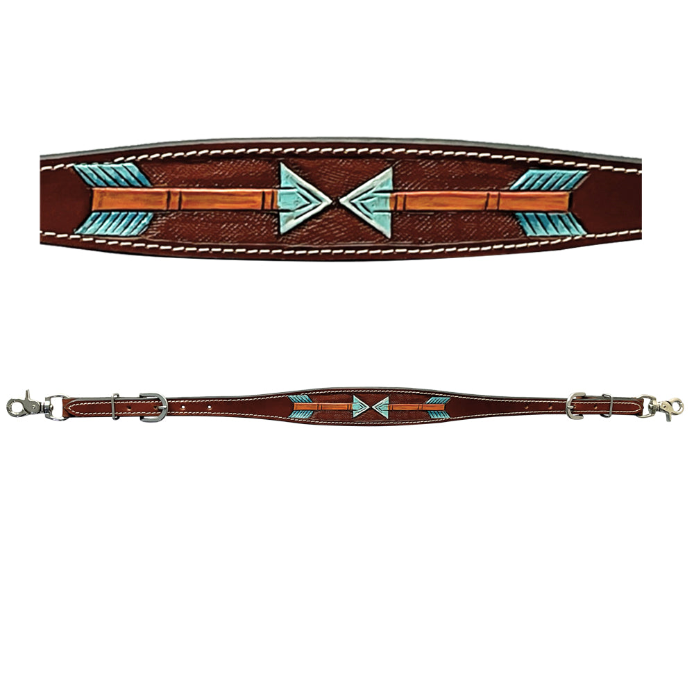 Bar H Equine American Leather Horse Saddle Tack One Ear Headstall | Breast Collar Browband Wither Strap Set BER263