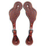 Bar H Equine Western Leather Spurs Straps for Adults Men Womens Spur Straps
