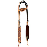 Bar H Equine American Leather Horse Saddle Tack One Ear Headstall | Breast Collar Browband Wither Strap Set BER265
