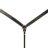 Bar H Equine American Leather Horse Saddle Tack One Ear Headstall | Breast Collar Browband Wither Strap Set BER266