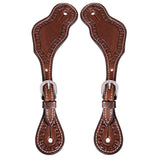 Bar H Equine Western Leather Spurs Straps for Adults Men Womens Spur Straps