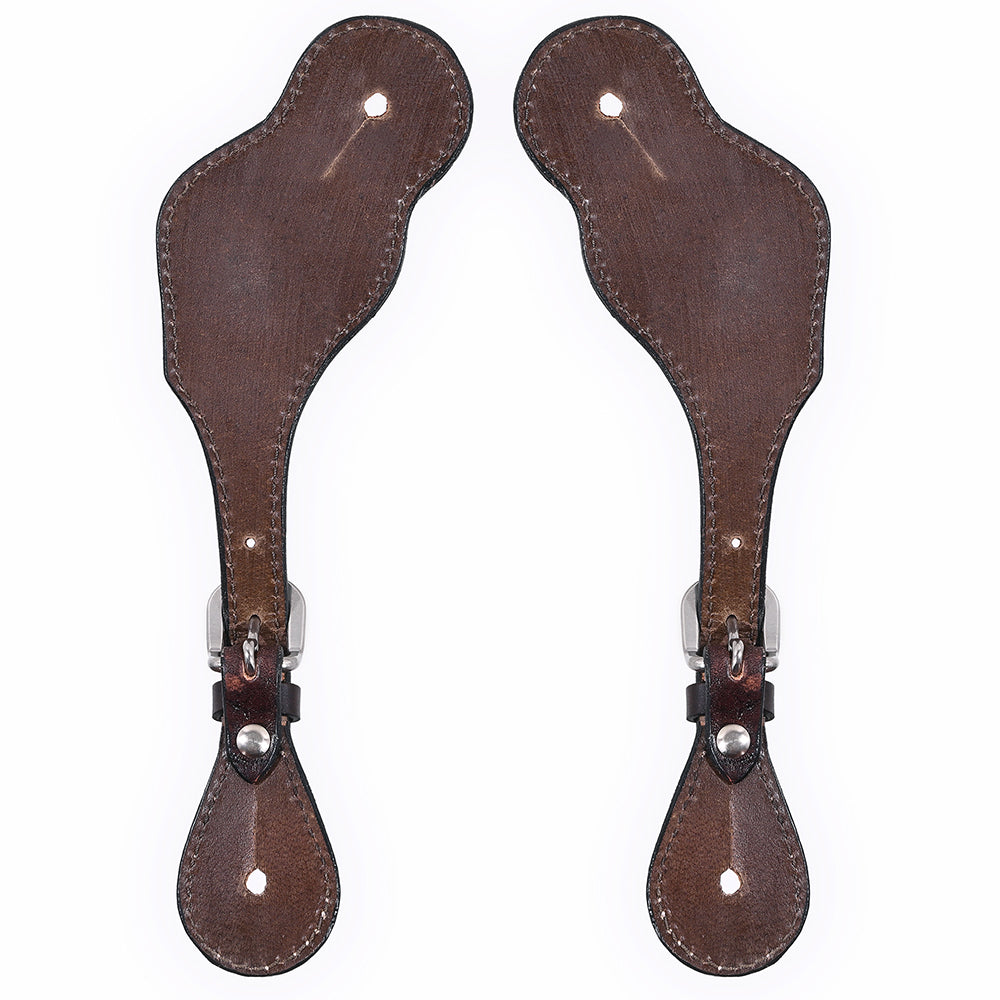 Bar H Equine Western Leather Spurs Straps for Adults Men Womens Spur Straps